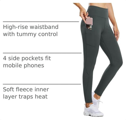 Women'S Fleece Lined Leggings Thermal