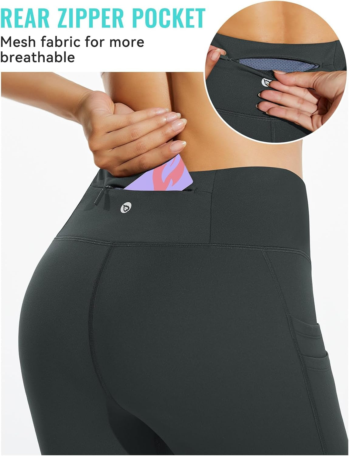 Women'S Fleece Lined Leggings Thermal